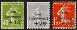 1931 Sinking Fund Set, Yvert 275/277 (SG 494/496), Never Hinged Mint. Cat â‚¬675 (3 Stamps) - Sonstige & Ohne Zuordnung