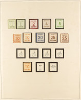 ALSACE AND LORRAINE Page With Mint / Unused Collection, 'points Up' Set With Extra 1c, 10c, 25c Shades, 'points Down' 10 - Altri & Non Classificati