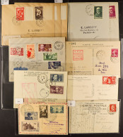 COVERS Group Of 43 Selected Items, Chiefly Spans 1869 (Reunion To France) To The 1940's, With Nice Frankings (1891 5-col - Sonstige & Ohne Zuordnung