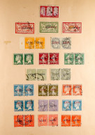 ALGERIA TO GUYANA COLLECTION Of Mint & Used Stamps On Leaves Includes PO's In China, Congo, Ivory Coast, Diego Suarez, G - Sonstige & Ohne Zuordnung