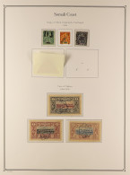 DJIBOUTI 1894 - 1902 USED COLLECTION On Colour - Illustrated Album Pages, Note 1894 'D J' On 5c Green (Yvert 1) & 50 On  - Sonstige & Ohne Zuordnung