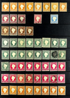 1880-93 CAMEO HEADS Mint / Unused And Used On Black Protective Pages, Some Mixed Condition. (95 Stamps) - Gambia (...-1964)