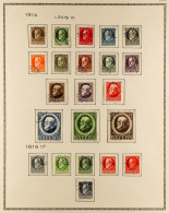 BAVARIA 1914 - 1920 COLLECTION Of Mint & Used Stamps, Chiefly Complete Sets, Incl. 1914 Ludwig Used Set, 1919 (Mar) Frei - Otros & Sin Clasificación