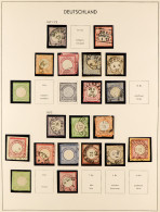 1871 - 1945 SUBSTANTIAL COLLECTION Of Mint (some Never Hinged) And Used Stamps & Miniature Sheets In An Overfilled Davo  - Otros & Sin Clasificación