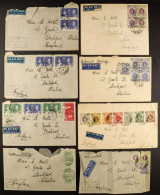 1936 - 1937 COVERS. A Group Of 16 Envs From A Correspondence To Stockport, England. Attractive Stamp Frankings, Some Rou - Sonstige & Ohne Zuordnung