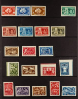1949 - 1957 IMPERFORATES COLLECTION. An Attractive Collection Of Never Hinged Mint Complete Sets, Scott Cat â‚¬1100+ (11 - Sonstige & Ohne Zuordnung