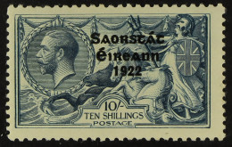 1925 RUNNAL'S RE-ENTRY. 10s Dull Grey-blue Seahorse, Narrow Date Overprint With RUNNAL'S RE-ENTRY (position R. 6/1), Hib - Sonstige & Ohne Zuordnung