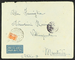 1941 (6 Apr) Stampless Env To Italy From POW In Egypt Bears 1941 Postage Due 1L Orange BISECTED And Tied Arrival Cds Of  - Ohne Zuordnung