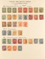 OLD MINT & USED COLLECTION Of 1874 To 1930's Stamps On Pages, PO's In Turkey General Issues To 2L, 1881-83 To 2L, Consta - Otros & Sin Clasificación