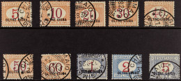 OLTRE GIUBA POSTAGE DUE 1925 Set Complete, Sass S10, Very Fine Used, Cat â‚¬1100 (10 Stamps) - Altri & Non Classificati