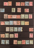 CANCELLATIONS COLLECTION Of Around 800 Largely QV Stamps Selected For Postmarks Incl An Extensive Selection Of Numeral D - Giamaica (...-1961)