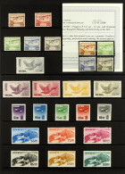 1929 - 1953 AIR POST COMPLETE NEVER HINGED MINT. A Complete, Never Hinged Mint Collection Of Air Post Issues (40 Stamps) - Andere & Zonder Classificatie