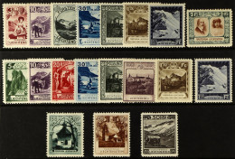 1930 'VIEWS' ISSUE COLLECTION Of Mint Stamps On A Protective Stock Card, Note The Complete Set Of Values (Michel 94/107, - Sonstige & Ohne Zuordnung