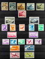 1930 - 1960 AIR POST STAMPS Collection Of Mint Stamps On A Protective Stock Page, 1930 Set, 1931 Zeppelin Set, 1934 Bird - Andere & Zonder Classificatie