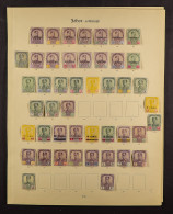 JOHORE 1884 - 1941 MINT COLLECTION On Old SG 'Imperial' Album Pages, Stc Â£2100+ (100+ Stamps) - Other & Unclassified