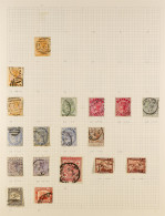 1863 - 1928 USED COLLECTION On Pages Includes 1863-81 Â½d Two Shades, 1882-84 Â½d, 1885-90 Set With Listed Shades, 1886  - Malte (...-1964)