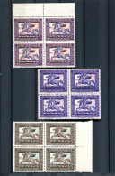 RC 26259 AUTRICHE 1929 LUDWIG HESSHAIMER FEDERATION INTERNATIONALE DE PHILATELIE VIGNETTES EN BLOCS DE 4 NEUF ** MNH - Nuovi