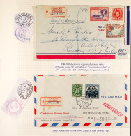 CURACAO 1940's - 2000's COVERS COLLECTION Written Up In Two Albums, Various Cancellations, Registered & Airmail Mail, Ma - Otros & Sin Clasificación
