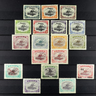 1906 - 1932 MINT COLLECTION On Black Stock Pages, Begins 1906 6d Black And Myrtle-green SG 18, 1s Black And Orange SG 19 - Papua Nuova Guinea