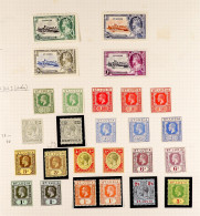 1912 - 1936 MINT COLLECTION On 2 Album Pages, Note 1912-21 Set With All Extra Shades & Dies, 1921-30 Die II Set With All - St.Lucia (...-1978)
