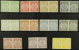 TRANSVAAL 1884 ENSCHEDE EXHIBITION REPRINTS. A Rare Group Of The 1884 1d Arms In IMPERFORATE PAIRS, Each A Different Col - Ohne Zuordnung