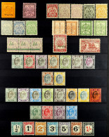 TRANSVAAL 1877 - 1909 MINT COLLECTION On A Stock Page, 1877-79 1d Red / Orange Imperf Opt'd 'V. R. Transvaal' SG 117, 18 - Ohne Zuordnung