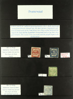 TRANSVAAL 1870 - 1877 COAT OF ARMS ISSUES Mint & Used Collection On Protective Pages, All Identified By SG Catalogue (no - Ohne Zuordnung