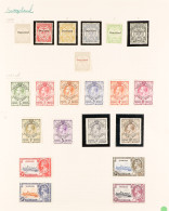 1889 - 1949 MINT COLLECTION On 3 Album Pages, Note 1889-90 To 5s, 1933 Definitives Set SG 11/20, 1938 Definitives Set Wi - Swaziland (...-1967)