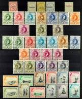 1889 - 1961 MINT COLLECTION On 2 Protective Stock Pages, Note 1938-54 Definitives Perf 13Â½ X 13 Range To 10s Perf 13Â½  - Swasiland (...-1967)