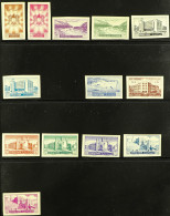 1950 - 1956 IMPERFORATES Collection Of Never Hinged Mint Complete Imperforate Sets On Black Stock Pages, Includes 1950-5 - Syrië