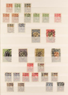 1910 - 1925 COLLECTION Of Mint & Used Stamps On A Double-sided Stock Book Page, Many Better Values, Sets (100+ Stamps) - Thailand