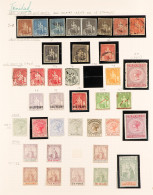 1851 - 1909 CHIEFLY MINT COLLECTION On 2 Album Pages, Note 1851-55 Imperfs (8, Incl Pair Of SG 5), 1854-57 Imperf On Whi - Trinidad En Tobago (...-1961)