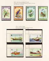 1976 - 2008 EXTENSIVE NEVER HINGED MINT COLLECTION In Three SG Tuvalu Albums, Near- Complete With Sets, Miniature Sheets - Tuvalu (fr. Elliceinseln)