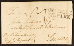 STAMP - PORTSMOUTH SHIP LETTER 1772 (27th April) A Letter From Jamaica To London Carried To Portsmouth By The Ship â€˜Da - ...-1840 Vorläufer