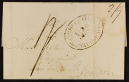 STAMP - SOUTHAMPTON SHIP LETTER 1809 (12th March) A Letter From Guernsey To London, Via Southampton, Charged â€˜2/9â€™,  - ...-1840 Vorläufer