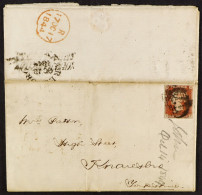 STAMP - SOUTHAMPTON SHIP LETTER 1844 (14th October) A Letter From Jersey To Knaresborough, Via Southampton, Prepaid With - ...-1840 Precursores