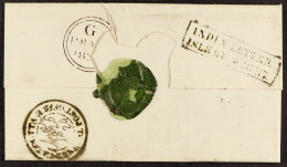 STAMP - ISLE OF WIGHT SHIP LETTER 1825 (24th August) A Letter From Calcutta, India, To London, Via The Isle Of Wight, Ca - ...-1840 Voorlopers