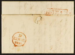 STAMP - ISLE OF WIGHT SHIP LETTER 1835 (24th May) A Letter From Valparaiso, Chile, To London Dated 24th May 1835, Handed - ...-1840 Vorläufer