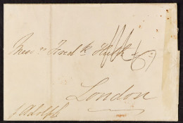 STAMP - ISLE OF WIGHT SHIP LETTER 1847 (24th March) A Letter From Bahia, Brazil, Dated 24th March 1847, To London Via Co - ...-1840 Vorläufer