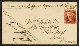 STAMP - ISLE OF WIGHT 1860 (17th April) Parkhurst, I, Of W, The Envelope Of A Soldiers Letter With 1d Red And Countersig - ...-1840 Préphilatélie