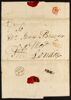 STAMP - 1776 - 1838 COLLECTION Of 13 Items On Pages In A Binder, Note Bishop Marks, Mileage Marks, Free Fronts, Etc, Not - ...-1840 Precursori