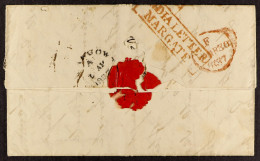 STAMP - 1836 INDIA LETTER MARGATE (October) An Entire Letter Calcutta To Glasgow, 'pr. Jean', Showing A Good 'INDIA LETT - ...-1840 Vorläufer