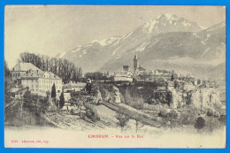 CPA HAUTES-ALPES (05) - EMBRUN - VUE SUR LE ROC - ALLEMAND EDIT. GAP - Embrun