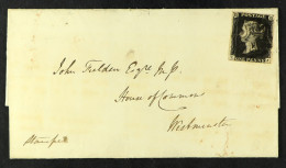 1841 (13 May) Wrapper From Manchester To The House Of Commons, Westminster Bearing 1d Intense Black 'LJ' Plate 6 With 4  - Ohne Zuordnung