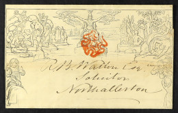 1840 1d Black Mulready Letter Sheet (A69), SG ME1, Sent From York To Northallerton With Red MC Cancellation, On Reverse  - Sonstige & Ohne Zuordnung