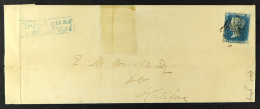 1841 (5 Mar) Wrapper From Brighouse To Halifax Bearing 1840 2d Blue 'OH' Plate 2 With 4 Good To Very Large Neat Margins  - Sonstige & Ohne Zuordnung