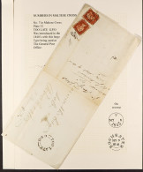 1843 (May) Wrapper To Rochester, Bearing 1d Red X2, Each Cancelled By No. '7' In Maltese Cross, Creased Through Stamps,  - Autres & Non Classés