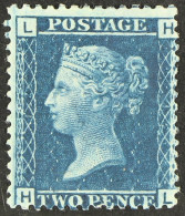 1858-76 2d Blue Plate 12, SG 45, Very Fine Mint Lightly Hinged. Cat Â£3000. - Autres & Non Classés