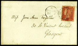 1862 (2 Dec) Neat Env To Glasgow With Intact Oxford Union Society Red Wax Seal, Bears 1d Pale Rose-red Perf 14 'star' Ov - Other & Unclassified