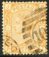 1876 8d Orange, SG 156, Finely Used, Cat. Â£350. - Sonstige & Ohne Zuordnung